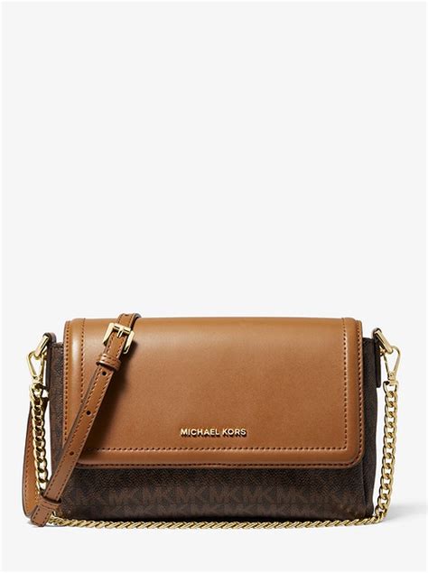 michael kors jet set large logo debossed crossbody bag|Michael Kors studded crossbody bag.